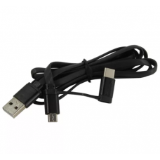 Кабель microUSB-Type-C чёрный 1.2 м Smartbuy iK-412